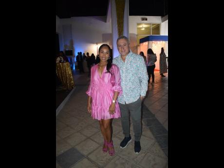  Leadership Coach Nadine Seaga was pretty in pink while out with husband and PSOJ President Metry Seaga.