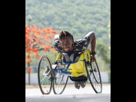 Paralympic hopeful Keino Hewitt. 