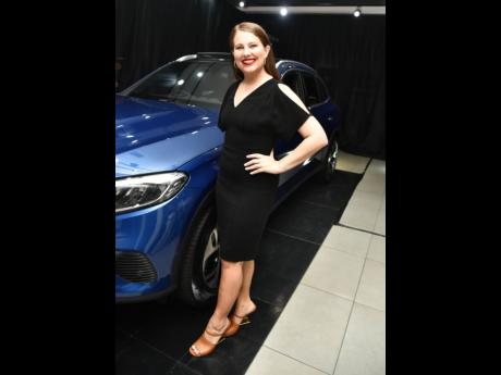 Amanda Issa, sales manager, Silver Star Motors, stands beside the all new Mercedes-Benz GLC.