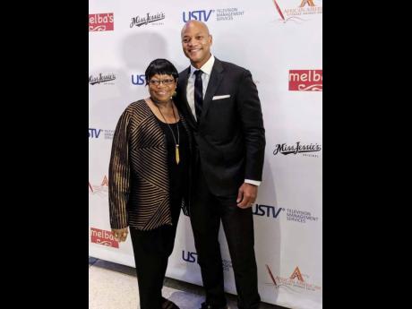 Joy Moore and her son, Maryland governor, Wes Moore.
