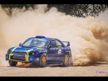 One of Jamaica’s best drivers, Richie Rerrie leaving the competition in the dust.