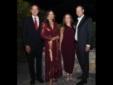 From left, Chairman of CRISSA Group, Christopher Issa was with his wife Kimberly Mais Issa, Ashlee Rollins and Marc Rollins at the Rose Town Foundation dinner.