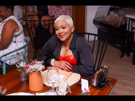 Media personality Debbie Bissoon indulges on Valentine's Day at Jamaica Food and Drink Kitchen.