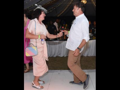 Muscovites Tatiana and Victor Stepanov took to the dance floor at the annual polo event.