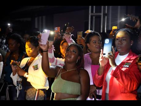 Fans show support for Yaksta at his album launch recently.