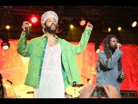 Protoje performing at the Lost in Time Festival. 