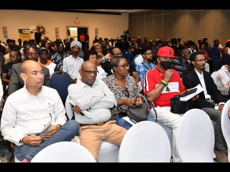 A section of the strong turnout at the Jamaica Music Industry seminar  last week Tuesday.
