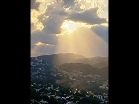 
Rays of blessings – taken from the hills overlooking Kingston.