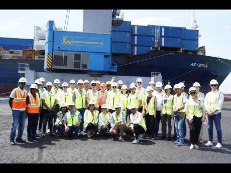 A delegation of 30 business leaders from the Dominican Republic toured Kingston Wharves on February 22. They were in Jamaica as part of Dominican Week, staged under the auspices of the Dominican Republic Chamber of Commerce in Jamaica and that country’s 