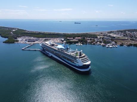 
In this February 2020 photo Marella Discovery 2 cruise ship is seen docked in Port Royal.