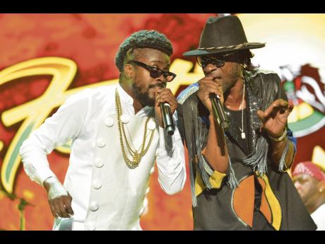 Beenie Man (left) and Bounty Killer are being honoured by IRAWMA for ‘untiring and extraordinary contributions to reggae music internationally’.