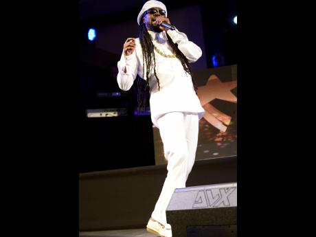 Beenie Man performing at the IRAWMA Awards in 2019.