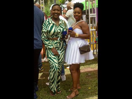 There’s no soca party like one where you can meet up with friends. We captured Tianna Clarke (left) and Chantelle Fagan.
