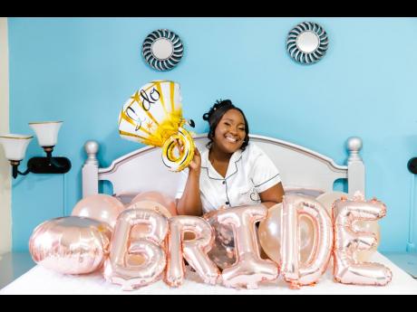 Here’s come the bride: YouTuber, lifestyle content creator and personal brand consultant, Denille Ashwood, could not wait to see her husband and say I do. 