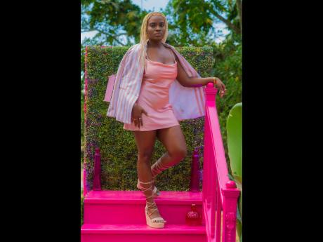 Creative Project Manager Jhenelle Francis channelled her inner model at the Pink Garden party held at the Bellefield Great House in Montego Bay. 