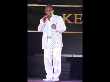 Ken Boothe performs at the National Arena in 2020. He was presented with the Jamaica Reggae Icon Award from Minister of Culture, Gender, Entertainment and Sport, Olivia Grange, and Tom Tavares Finson, Head of the Senate, during a scaled down version of the