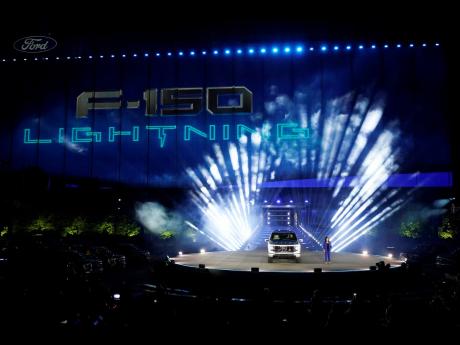 
Ford’s Chief Executive Engineer Linda Zhang unveils the Ford F-150 Lightning on May 19, 2021, in Dearborn, Michigan. 