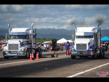 Big Rig drag racing took place for the first time.