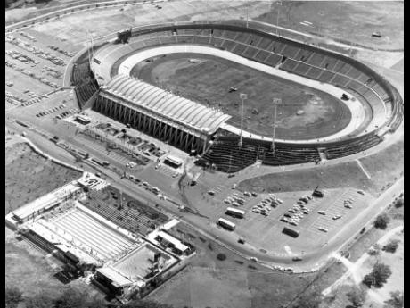 The National Stadium and the environs seen in this 1966 photo.