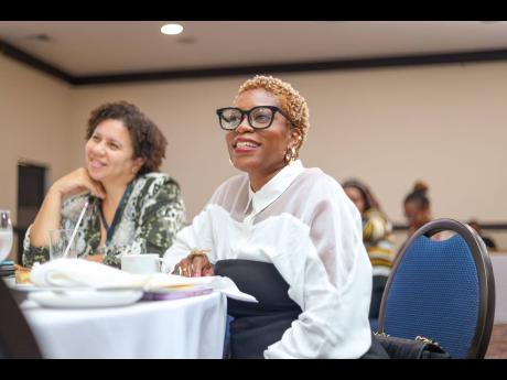 Founder and CEO of Style Phyle Global and Director of Bridge 99 FM, Syntyche Clarke, was collecting gems at the Femme Powered Brunch n Learn Experience.