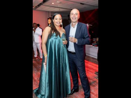 We captured Amoye Phillpotts-Brown, innovations lead and brand manager at Heineken, donning brand colours as she posed with Luis Prata, managing director, Red Stripe.