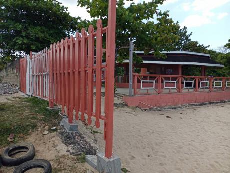 The beach bar area at Shields resort in Negril, Westmoreland, where gunmen opened fire through the fence, killing Rushena Senior and injuring two photographers on Saturday.