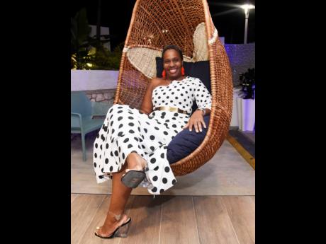 Sitting pretty in polka-dotted fashion among the newly renovated poolside décor is channel and customer marketing manager on-premise for J. Wray and Nephew, Tannika White.