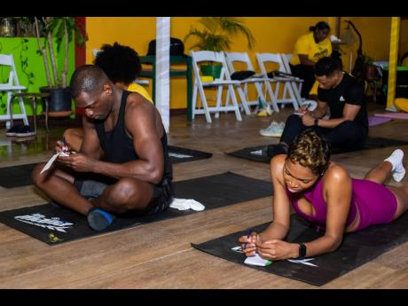 Guests were engaged in an inner-workout journalling session to tap into another realm of holistic wellness.