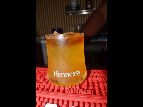 Here is a closer look at Plummer’s take on henny berry. He replaced the blackberry brandy ingredient with the peach schnapps, which offers a similar sweet taste.