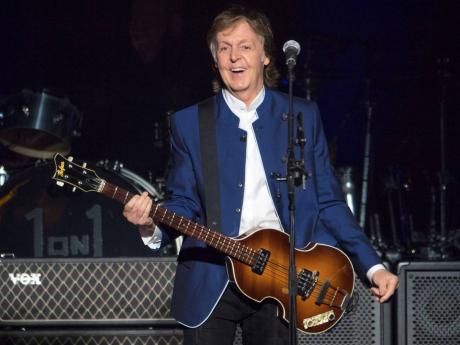 In this 2017 file photo, Paul McCartney performs at Amalie Arena in Tampa, Florida, USA. Videos of him hanging out with reggae singer Blvk H3ro recently circulated on blogs and various social social media platforms.
