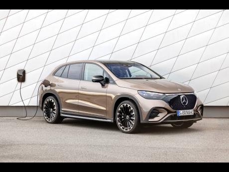 2023 Mercedes EQE SUV, an electric midsize SUV with an estimated range upward of 300 miles.