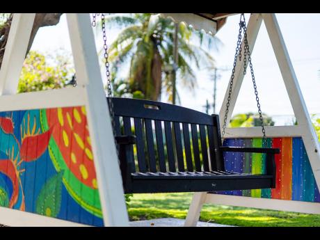 Dubbed the wellness swing, it is available for guests and staff members to relax and unwind from a long day.