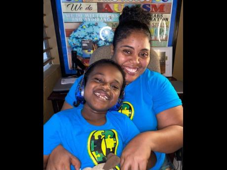 Kadian Bartley and her six-year-old autistic son Ka’Shanie Lloyd.