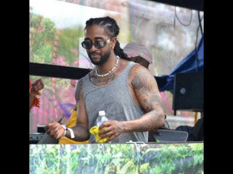 Don't think R&B crooner Omarion just took in the sights from the EBONY truck, jumping with GenXS, he eagerly engaged in the revelery. 