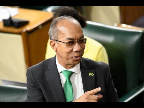 National Security Minister Dr Horace Chang making his contribution to the Budget Debate in Gordon House on Tuesday.
