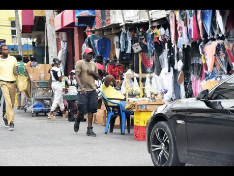 Vendors in the vicinity of the Old Shoe Market show blatant disregard for the law by placing their stalls in the street