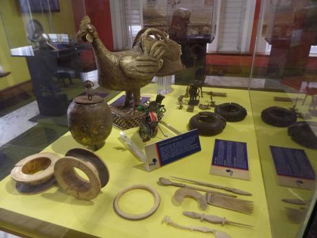 A cross section of West African artefacts on display at National Museum West.