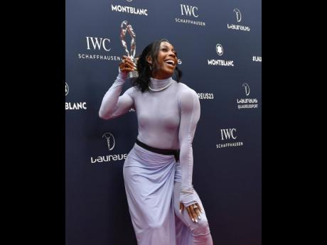 Shelly-Ann Fraser-Pryce at the Laureus World Sports Awards in Paris, France yesterday.