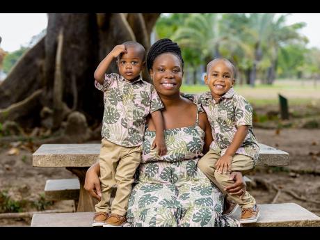 Boy mom Daynia Sawyers-Humes says that people always assume they are twins, but Kruze (right) is three years old and Konnor (left) is two.