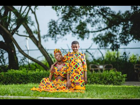 The African queen and prince  — Santana Patricia Smith and her son, Zayhier. Santana shared that she decided to do a mother-son photoshoot to honour their birthdays, which are two days apart.  