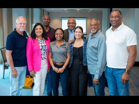 Members of the Caribbean Shipping Association’s Board of Trustees following their committee meeting at the recent Caribbean Shipping Executives’ Conference.
