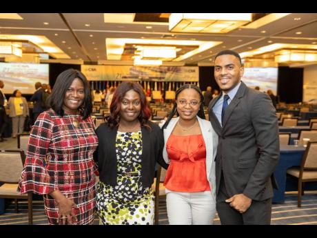 Members of the Caribbean Shipping Association’s (CSA) secretariat (from left) CSA Conference and Operations Manager Dionne Mason Gordon; Shipping Association of Jamaica administrator Marsha Raffington-Christian; CSA administrative and training coordinato