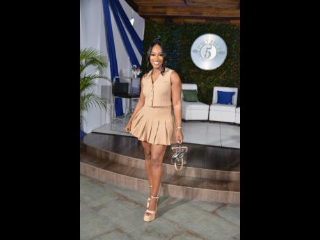 Social media influencer Tanaania Tracey is arguably the most fashionable ‘cheerleader’ Wednesday night and owns the look with style and confidence as she comes out in support of her friends. 