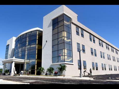 A newly built BPO centre in Portmore is seen in December 2020.