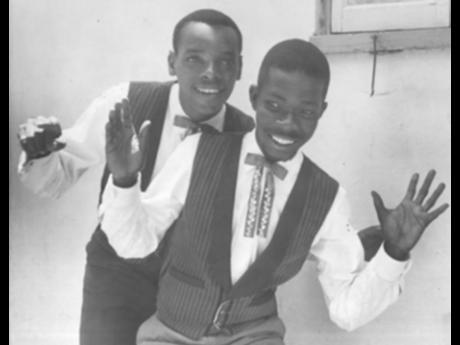 Joe Higgs (front) and Roy Wilson. Their first release, ‘Oh Manny Oh’, was one of the first records to be pressed in Jamaica and went on to sell 50,000 copies. 