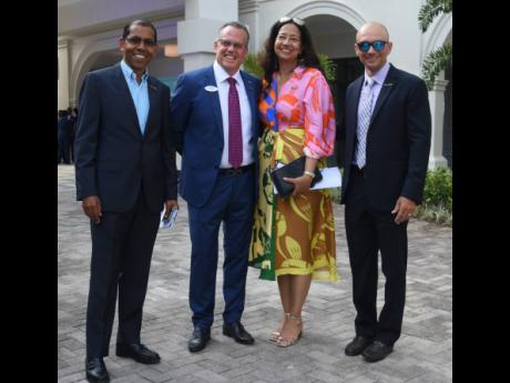 From left: Shawn DaCosta, chief operating officer, Sandals Resorts International; Deryk Meany, general manager, Sandals Dunn’s River; Rachel McLarty, corporate director, Sandals Resorts International, and Jordan Samuda, chief administrative officer at Sa