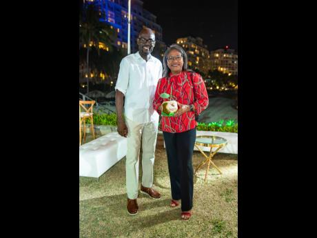 Sagicor Life Financial Adviser Oral Heaven and Shernette Chrichton, general manager, Half Moon Hotel, are both enjoying an evening out on the coast.
