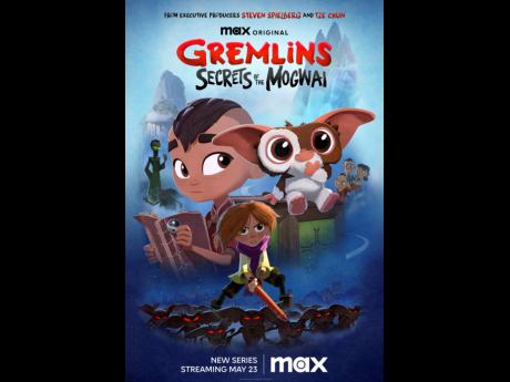 This image released by Max shows promotional art for the new ‘Gremlins’ animated prequel, ‘Secrets of the Mogwai’. 