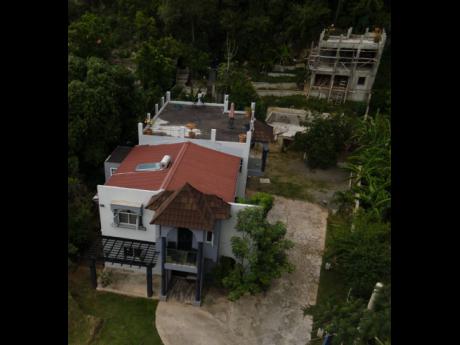 
An aerial view of Andrea Gordon’s Havendale, St Andrew, mansion under construction.