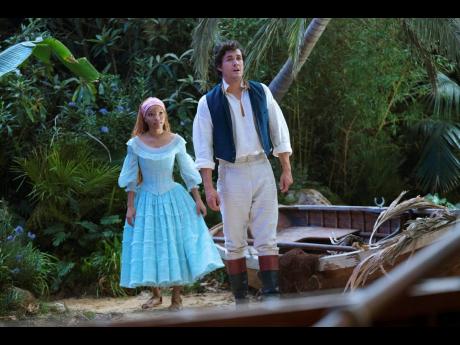 Halle Bailey as Ariel (left), and Jonah Hauer-King as Prince Eric.